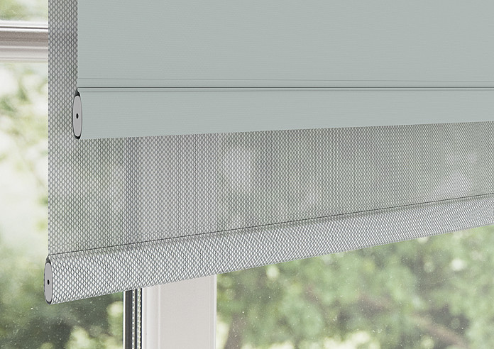 Rimini (Blackout), Grey & Optima Tide - Double Roller Blind - Image 4
